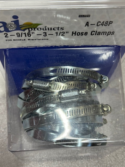 2 9/16" to 3 1/2" Hose Clamps C48P (20 pieces)