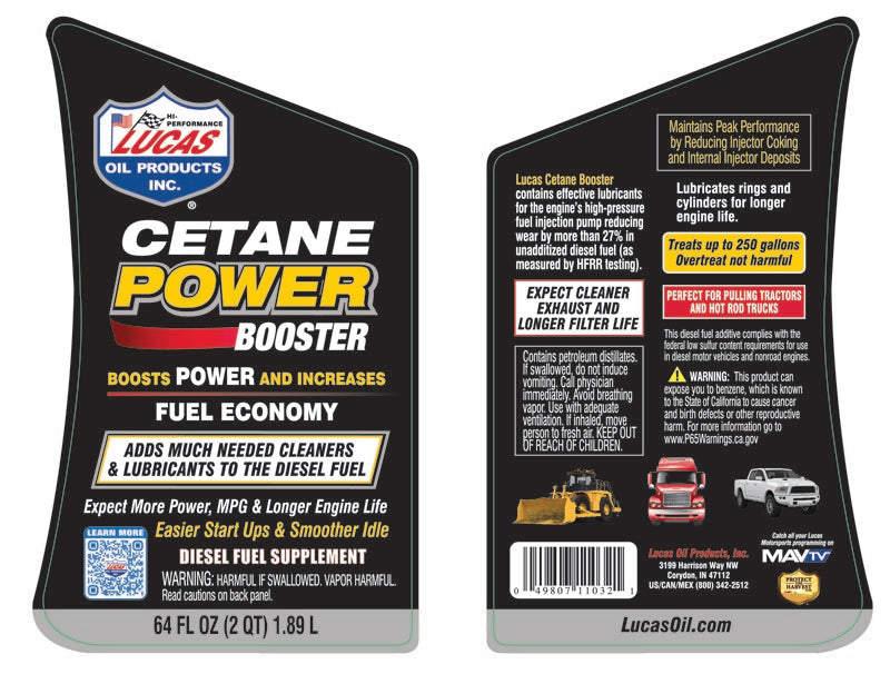 Lucas Cetane Power Booster 64 FL OZ