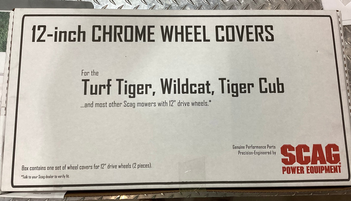 Scag 12-Inch Chrome Wheel Covers, 920J