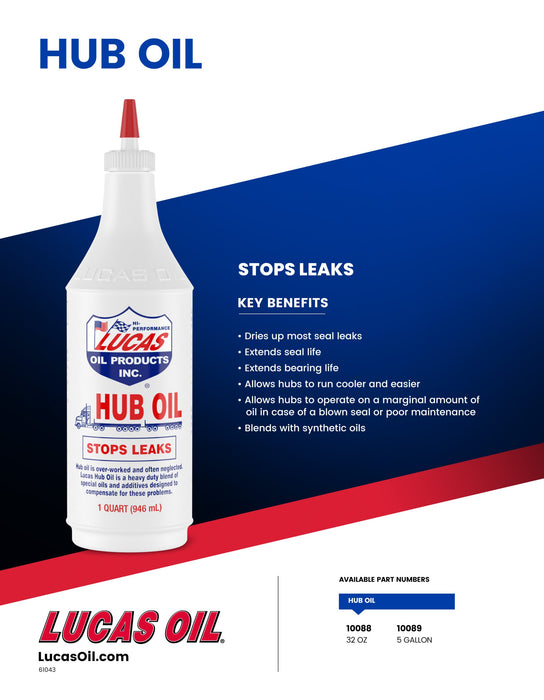 Lucas Hub Oil 1 QT