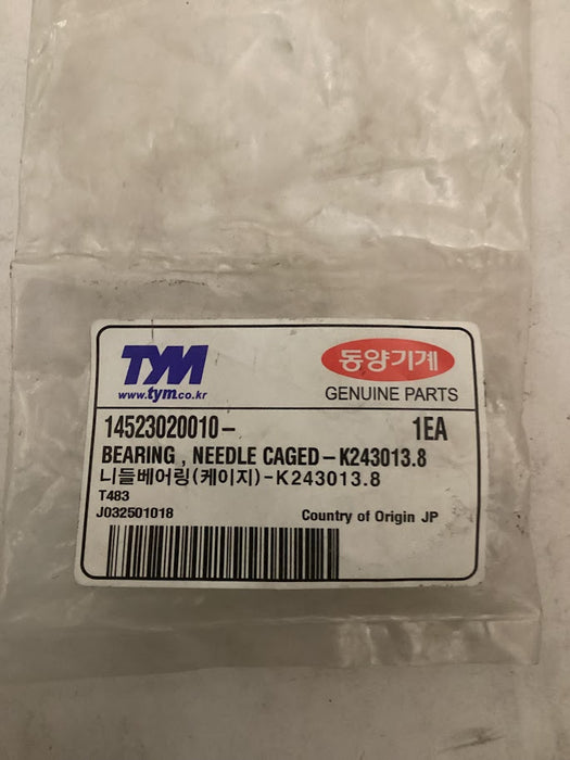 TYM/MAHINDRA TRACTOR BEARING NEEDLE CAGED K243013.8