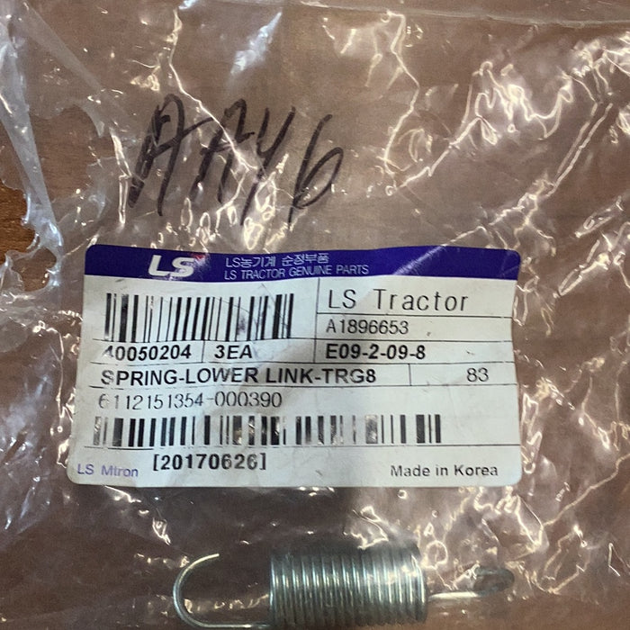 LS TRACTOR SPRING LOWER LINK TRG8